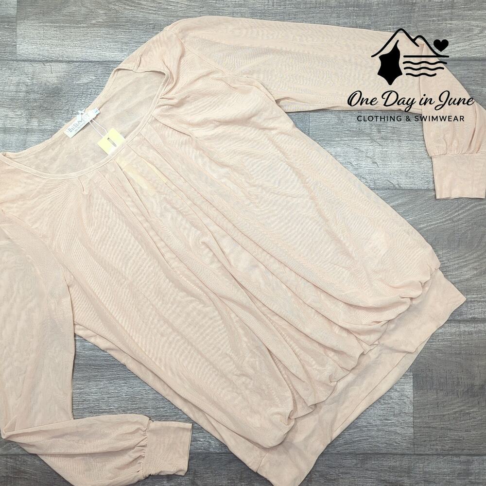 Baishenggt Long Sleeve Mesh Top Size L